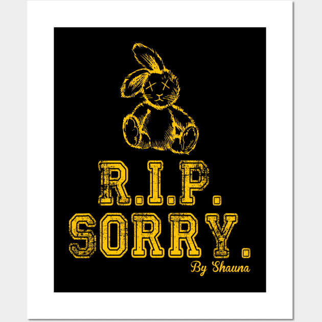 R.I.P. Sorry by Shauna - Rabbit Wall Art by LopGraphiX